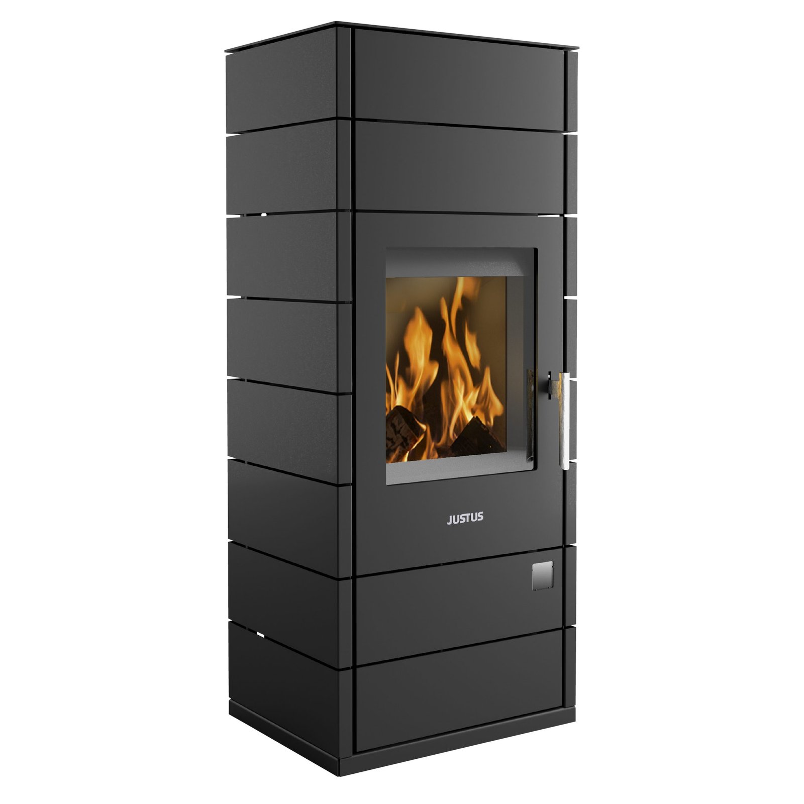 JUSTUS Tova (W+) Kaminofen 6 kW – Stahl Schwarz – Bild 3